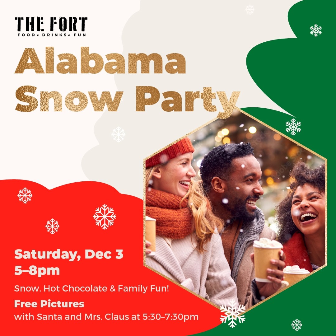 Alabama Snow Party Flyer